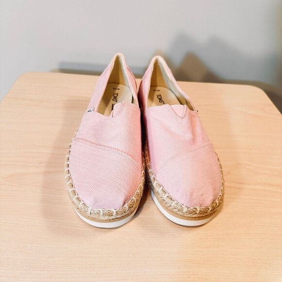 Toms Pink Canvas Flats - Picture 1 of 12
